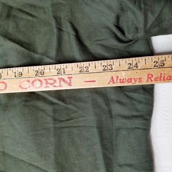 Lane Bryant Olive Green Blazer Jacket Linen Rayon Blend Women’s Plus Size 22 - Picture 4 of 6